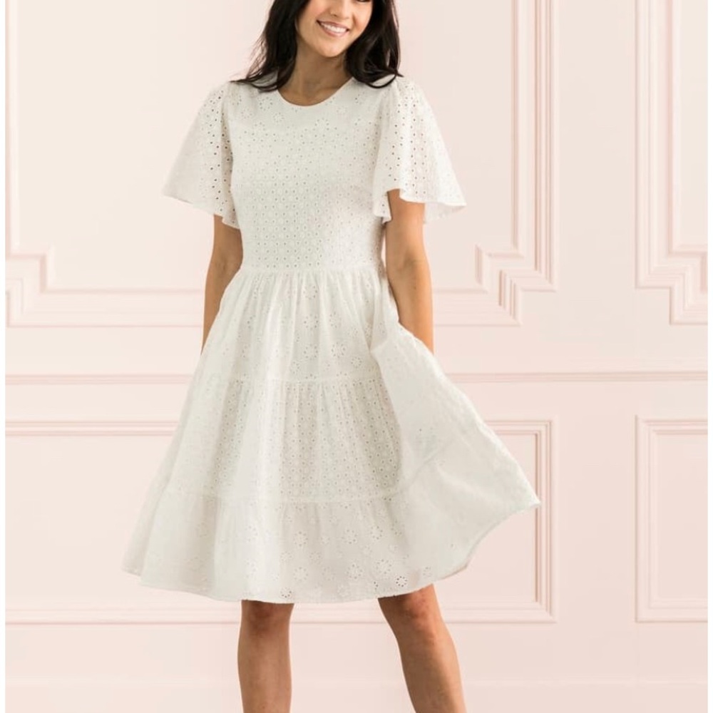 Rachel Parcell white eyelet dress